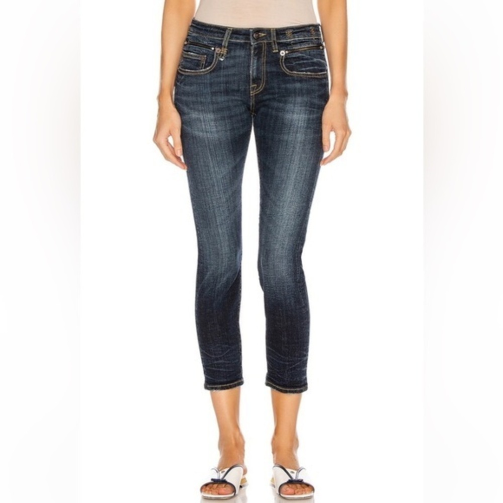 R13 Biker Boy Howell Indigo Denim Jean size 26